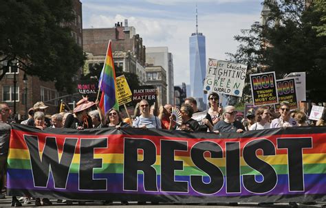 Anti-trans protest meets pro-LGBTQ+ counter protest
